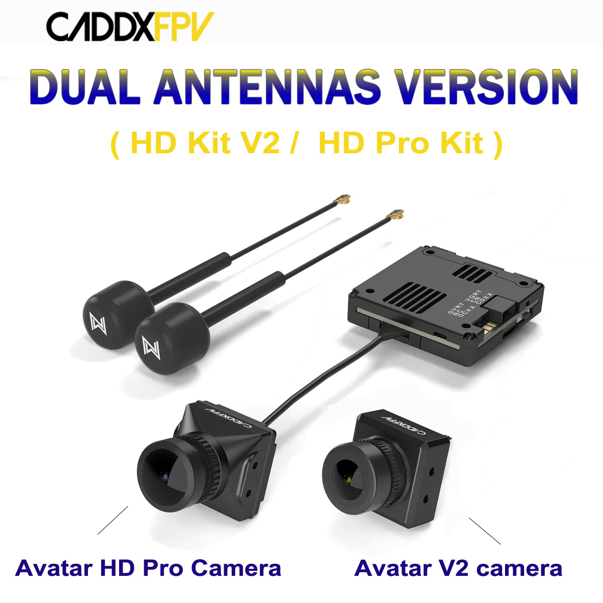 Walksnail Avatar Hd Pro Kit - Caddx Walksnail Avatar Versi Antena Ganda